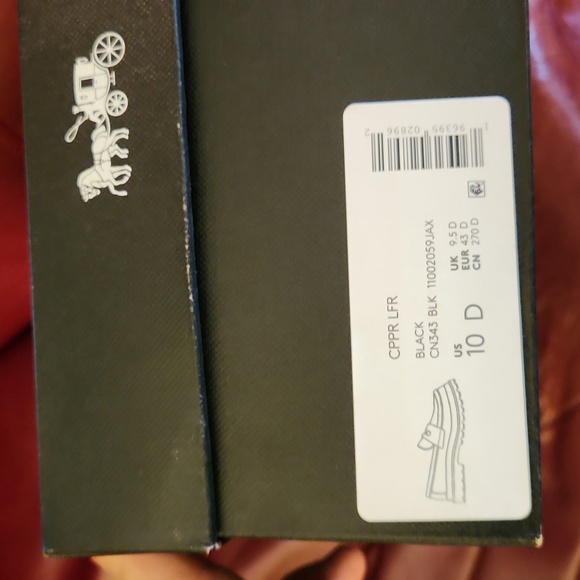 Coach Black Leather Cooper Men's Loafer Size 10 NWT - Picture 7 of 7